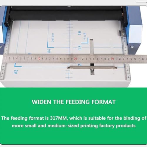 ELUKHT Electric Paper Book Stapler Creaser, A3 Saddle Stitch Flat-Clinch Automatic Binding Machine Folder Creasing Machine, Brochure Stapler