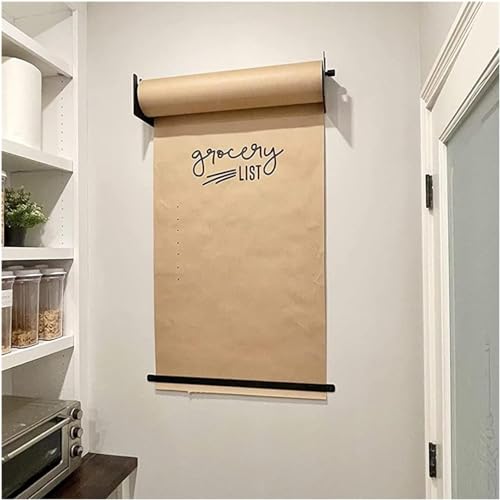 ELUKHT Small Sticky Note Dispenser and Cutter - Home/Office/Cafe/School, Wall Mounted Kraft Paper Roll Holder Dispenser