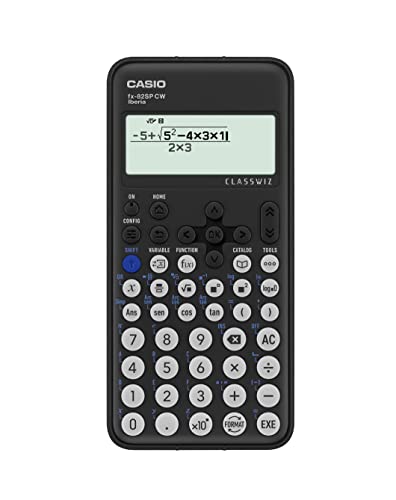 Casio FX-82SP CW - Scientific Calculator, with Jess Wade illustrated by Coco Escribano, Recommended for Spanish and Portuguese Curriculum, 5 Languages, Over 300 Functions, Dark Grey