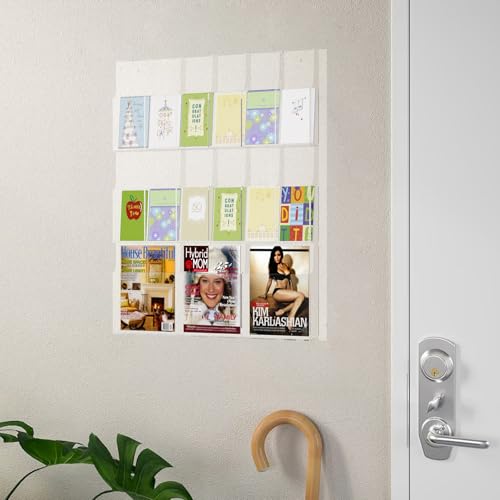 Acrylic Brochure Holder Wall Mount,3 Magazine Holders,pamphlet holder