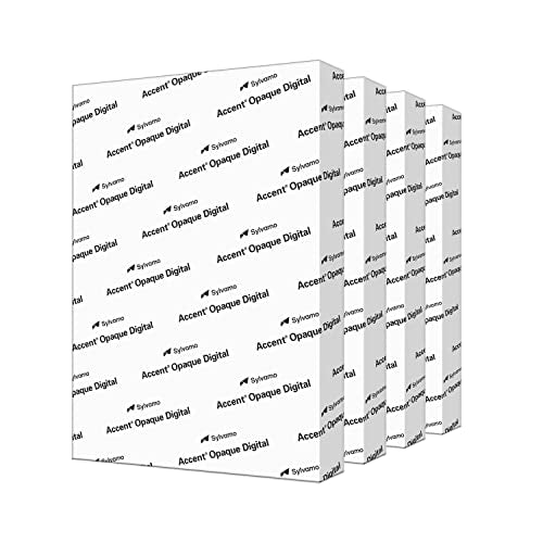 Accent Opaque White Printer Paper, 14” x 20” 24lb Bond/60lb Text Copy Paper – 1,600 Sheets (4 Reams) – Premium Computer Paper with Smooth Finish, 97 Bright, 89gsm – Multipurpose White Paper – 188084C