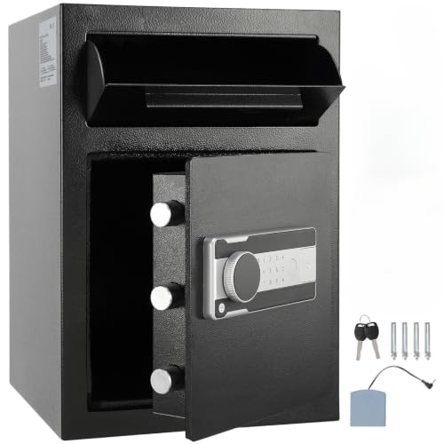 2.5L Drop Slot Deposit Safe with Electronic Keypad Lock for Office
