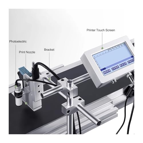 HFISWSAI 1set Touch Screen Online Inkjet Printer12.7mm(1 Printer 1 Ink,US Plug)