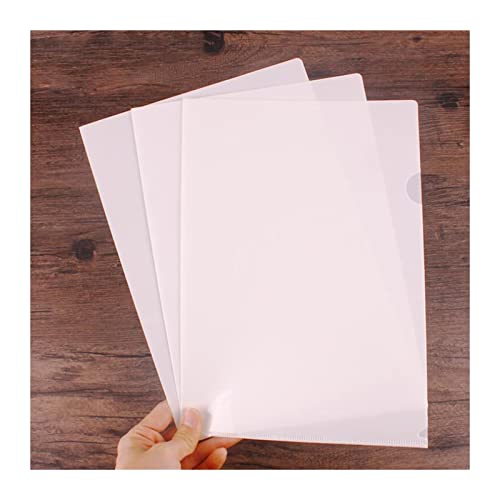 LSSOAZZVVN File Organizer 10 PCS Clear Presentation Files Paper Cover Transparent Binding PVC Report A4 Cover Documents School Projects File Folders (Color : A5-White) (A4 White)