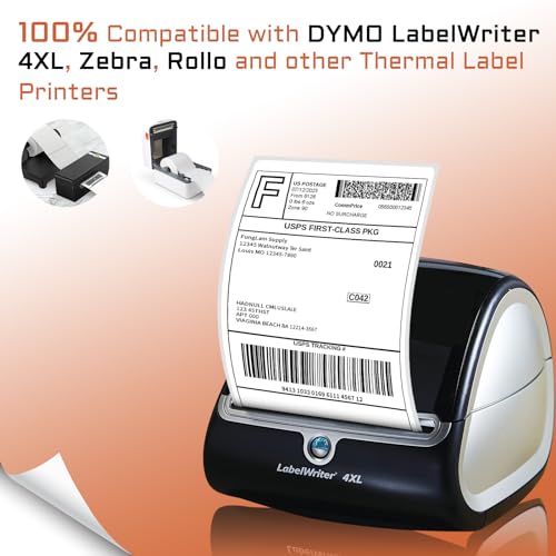 8 Rolls 4XL Labels 4"x6" Direct Thermal Shipping Label Compatible with LabelWriter 4XL 1744907 Thermal Postage Labels, 220 Labels/Roll