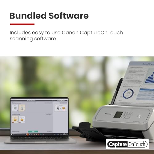 Canon imageFORMULA R40II Office Document Scanner - Duplex Scanning, Easy Setup, Scans a Wide Variety of Documents, Scans to Cloud