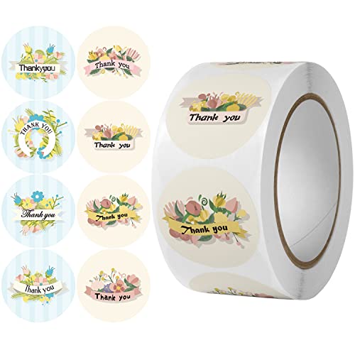 MVNOIRE "Thank You Stickers Dessert Seal Reward Stickers Wedding Birthday Party Flowers