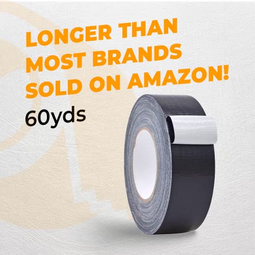 WOD DTC9 Commercial Grade Silver (Gray) Duct Tape, Waterproof - for Crafts, Home Improvement Projects, Repairs, & Maintenance 6 in. x 60 ft. (Pack of 8)