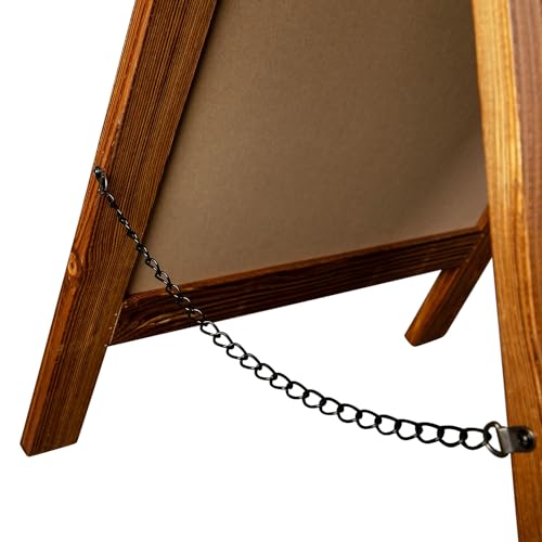 Flash Furniture Magnetic A-Frame Chalkboard Sign, 30" x 20", Brown