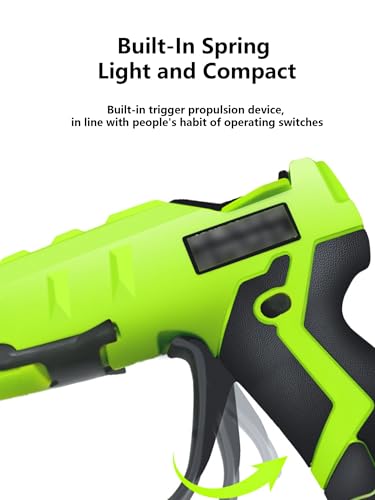 Hot Glue Gun Cordless Hot Glue Gun Gun Glue Heat Gun with Fine Tip Easy Squeeze Trigger and Overheat Protection for Art DIY Craft Home Repair School
