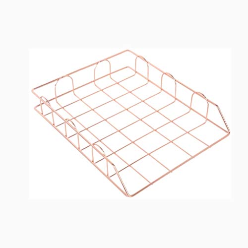 PMFNVXUW Metal Mesh File Box Foldable Storage Crate Home Office Folder Holder Organizer Rack