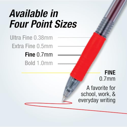 PILOT G2 Premium Gel Pens, Fine Point 0.7 mm, Assorted Colors, Tub of 36