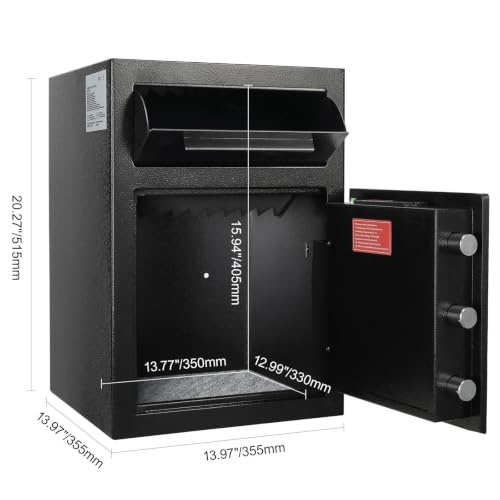 2.5L Electronic Keypad Deposit Safe with Anti-Fishing Drop Slot