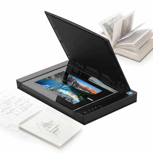 A3 Large Flatbed Scanner, Document Photo Book Scanner with LED Light Source, Resolution Up to 2400 X 2400 Dpi, Scan/Pdf/Email/Printing, 4s/Page, Intelligent Image Processing