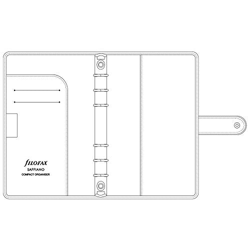Filofax 17-022472 Saffiano Personal Organizer, Compact, Red