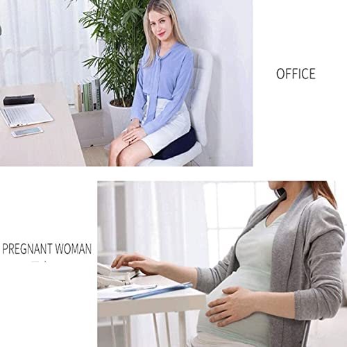 Feilx Comfort Seat Cushion - Memory Foam Firm Coccyx Pad - Tailbone, Sciatica, Lower Back Pain Relief - Contoured Posture Corrector for Car,Home,Office (Color : A)