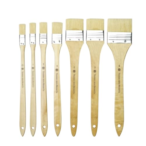 UOHLCX HBJWOV Bristle Long Pole Brush Oil Painting Brush Board Brush Water Paint Brush Bristle Brush