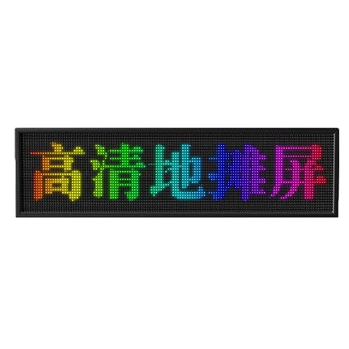 MekUk LED Sign Board Scrolling Message LED Programmable Sign, Message Display Board Screen for Business Advertising for Store, Car, Business, Promotion