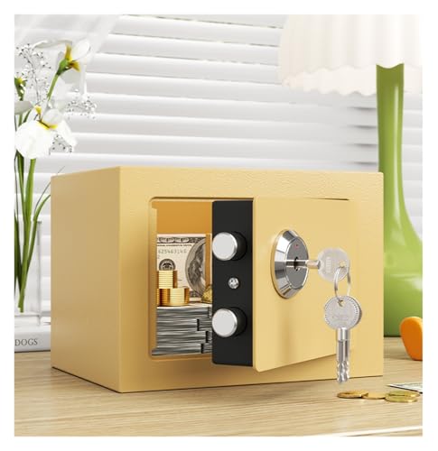 fireproof safe Home Small Safe Box with Mechanical Key Lock Money Cash Wall Mountable Safe for Bedroom Office Hotel