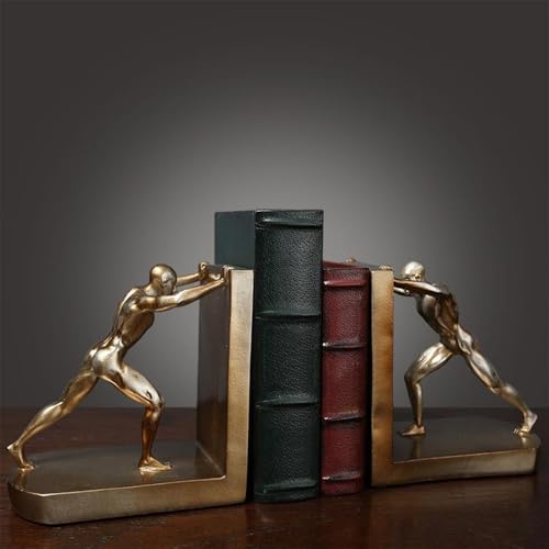 Book Organizer Heavy Duty Bookends Humanoid for Office Llibrary School Decorative