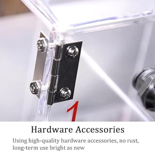 RJYYYDS Acrylic Cell Phone Locker Box with Door Locks and Keys Wall Mounted Clear Storage Box for Office School Classroom Secure Phone Storage Solution 50 Uni,9