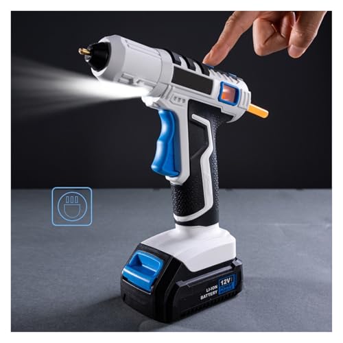 LIBODD Hot Glue Gun Rechargeable Hot Glue Gun Wireless Lithium Electric Glue Gun Household Handmade DIY Children's Handmade Hot Glue Gun Glue for DIY Arts, Crafts and Quick Repairs