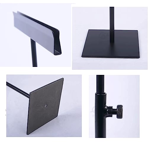 SDdPulse Metal Table Poster Stand Bread Shop Label Holder DIY Table Name Cards Plates Table Menu Holder for Photos Food Signs Memo Notes (5 * 5 * 12cm Silver)