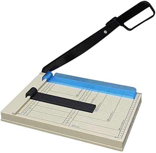 KouRy Paper Trimmer Guillotine Heavy Duty Cutter with Gridded Board for Craft, Label, Photo at Home Office (Black)
