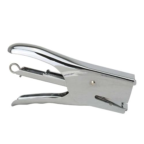 MPPSGDPZ Metal Stapler Effortless Silver Standard Pliers Use Staples 24/6 26/6 School Paper Office Binding Supplies