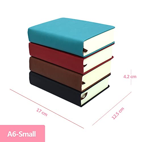 GFHSKRPL Super Thick Blank Page Bullet Notebook A4/A5/A6 Leather Office Supplies Business Notepad Ivory White Paper Handmade Plan Agenda(D,A6)