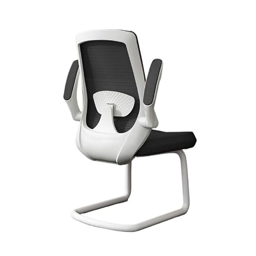 Ergonomic Office Chair Metal Sled Base High Back Mesh Desk Chair Office Chair ﻿(White)
