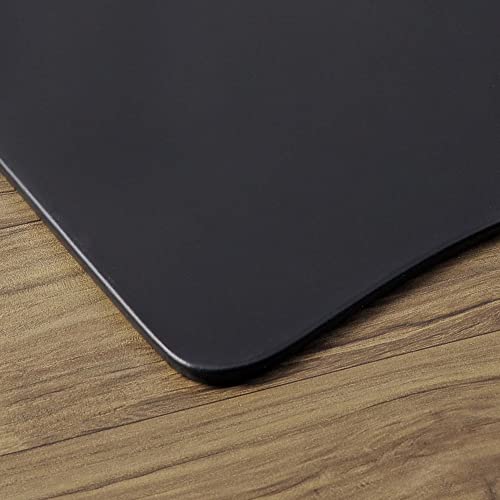 Dacasso Black Leather 17" x 14" Round Table Conference Pad (P1024)
