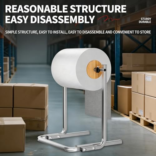 Lysdianpu Heavy Duty Manual Bubble Film Holder,bubble Wrap Dispenser Stand With Tension Control,tabletop Cush Foam Holder With Anti Slip Base For Logistics Packing 60cm