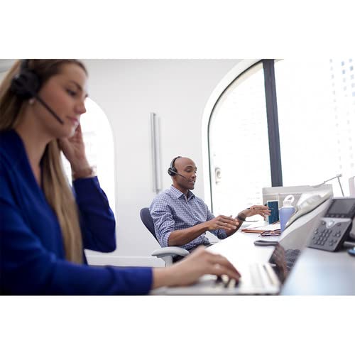 Poly Plantronics CS540 Wireless DECT Headset - Single Ear - Convertible - Noise Cancelling Microphone Bundle Including: Base, Headband, Ear Tips, Goby Labs Headphone Cleaner, Fiber Cloth