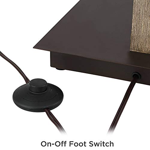 Gentry 71 1/2" Tall Bronze 2-Light Downbridge Arc Floor Lamp