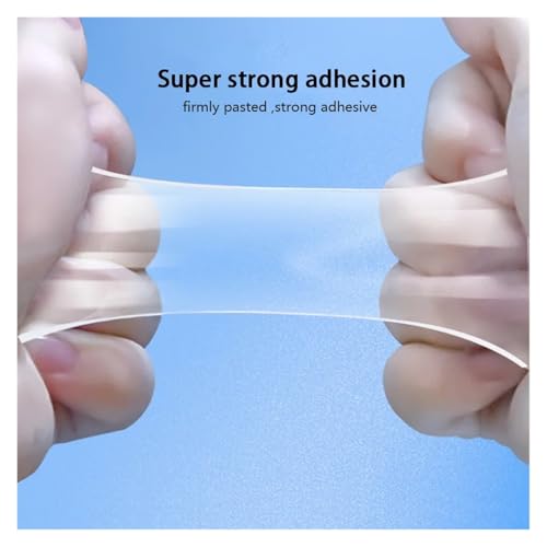 Transparent Tape Double Sided Reusable Adhesive Strong Tapes Cleanable Kitchen Bathroom Supplie(Lenth 3m Width 5cm)