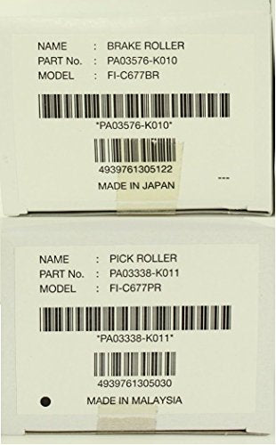 Fujitsu Imaging PA03576-K010 Brake Roller Kit FI-6670/6770 Up To 250K Sheets 1-KIT Per Scanner