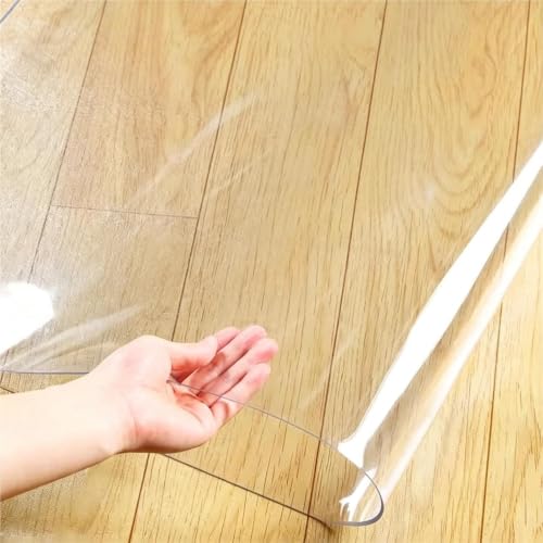 Beveled Edge Office Chair Mat Transparent Heavy Duty PVC