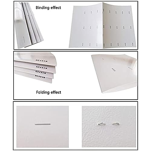 TREEYX A3 Brochure Stapler Folding Machine, Electric Paper Book Stapler Creaser, Saddle Stitch Flat-Clinch Automatic Binding Machine, Folder Dashed Machine