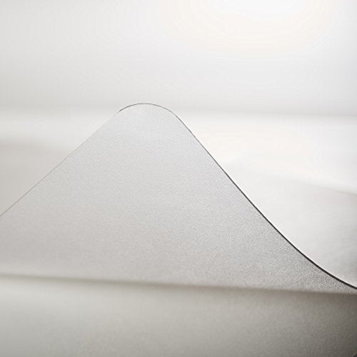 Deflecto EconoMat Chair Mat with Lip, For Hard Floors, Straight Edge, 45" x 53", Clear