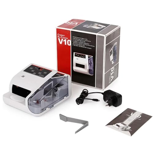 COYEUX Portable Mini Money Counter, Worldwide Currency Cash Banknote Bill Counting Machine Detector Counterfeit Detection, Led Display, Financial Equipment, for All Foreign Currency