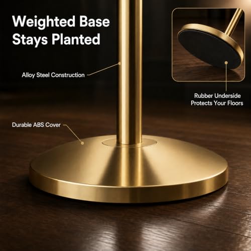 CCW 14 X 22 Inch Vertical Pedestal Floor Sign Frame, Polished Brass