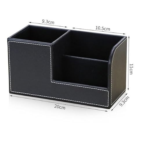 MOLYSAK Light luxury multifunctional leather pen holder set, minimalist office desktop stationery storage, high-end creativity