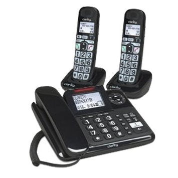 Clarity 53727.000 E814CC Moderate Hearing Loss Corded and Cordless Phone Combos (E814CC with 2 E814HS)