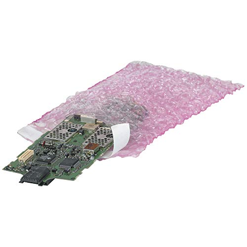Aviditi (150 Pack) 15 x 17-1/2 Inch, Self-Seal Anti-Static Bubble Pouch Bags, Pink, for Cushioning, Electronics, Packing, Shipping, and Storage
