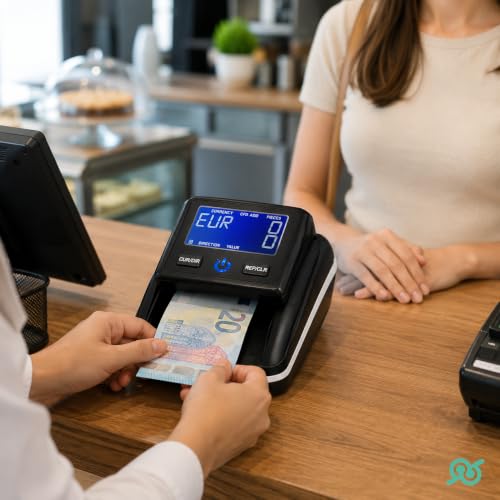 TEMPO DI SALDI Upgradeable Portable Professional False Banknote Detector and Counter