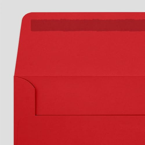 LUXPaper #10 Business Window Envelopes | 4 1/8" x 9 1/2" | Ruby Red | 80lb. Text | 1,000 Qty