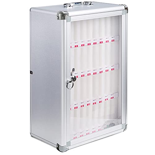 Cell Phone Storage Box with 36 Slots - Secure Cell Phone Safe Deposit Box with Handle for Office Classroom School and Meeting Storage Solutions,36slots