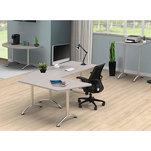 WorkPro® Flex Collection Half Round Table Top, Gray
