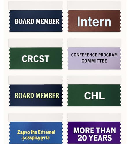Personalized Badge Ribbons, 25 Count, 1 5/8" x 4"